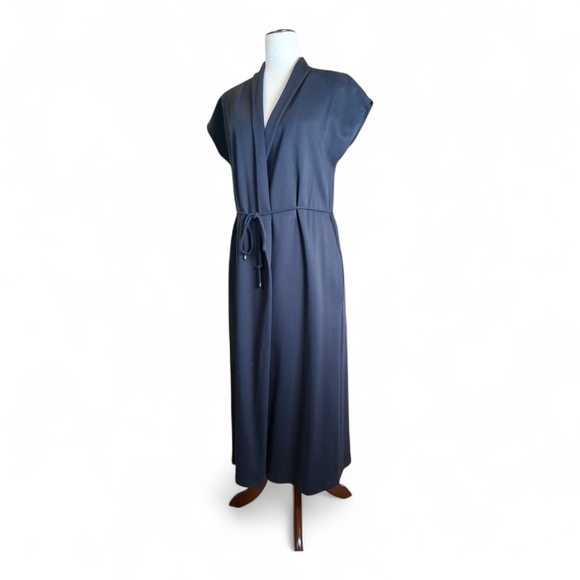 Max Mara Leisure Dresses & Skirts - Max Mara Leisure Women's Benaco Faux Wrap Dress Navy S